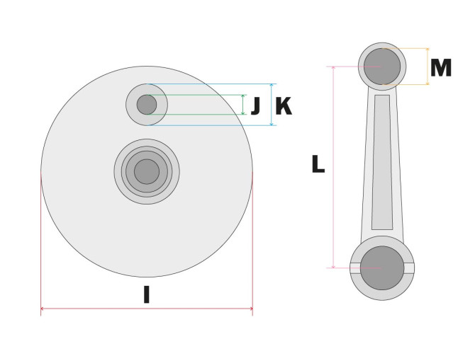 Crankshaft Tomos 3L - 3 gear CM  product